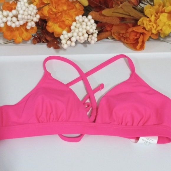 CUPSHE PINK V-NECK LACE UP CUT OUT BACK LOW RISE BIKINI SIZE XS NWT - Picture 8 of 10